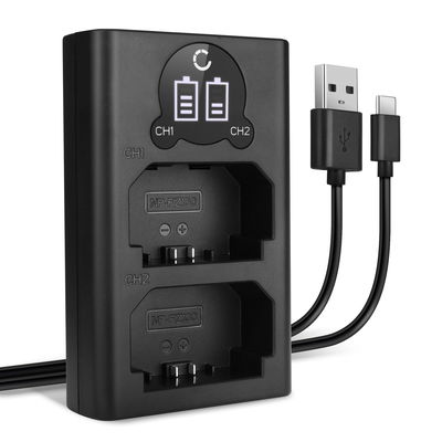 USB Dual Charger (NP-FZ100) for Sony A7 III Alpha 7 III ILCE-7M3 ILCE-7M3K, A7R III Alpha 7R III ILCE-7RM3, A9 Alpha 9 ILCE-9 + 1m + USB Cable from CELLONIC