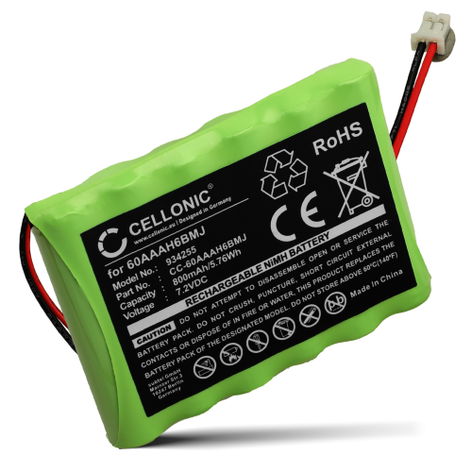 Battery for Yale HSA6400; HSA6410 60AAAH6BMJ, 802306063H (800mAh, 7.2V) from subtel