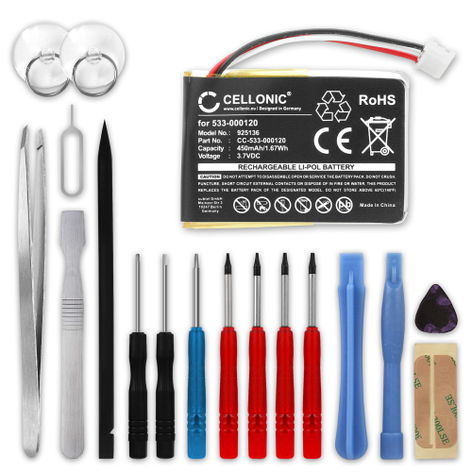 Battery for Logitech MX Master, Master 3, Master 2S, Master 2 533-000120 (450mAh, 3.7V) + Tool-kit from subtel