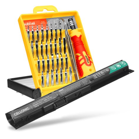 Battery for HP Envy 14-K, 14-U, 15-X; Pavilion 15-P, 17-BY VI04 (2200mAh, 14.8V) + Tool-kit from subtel