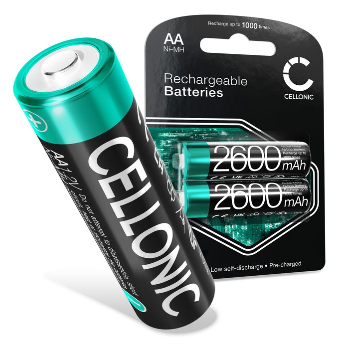 AA Battery for Razer Atheris Quartz Edition 2x 2600mAh AA Battery Replacement