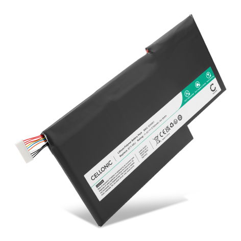 Battery for MSI GS63 7RD, 7RD Stealth, Stealth 8RE; GS63VR (5700mAh, 11.4V) from CELLONIC