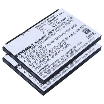 2x Battery for Netgear AirCard 810, 810S, 790S, 790, 779S, AC790S, AC779S, Fuse 779, NTGR779ABB W-7, -7a, -7b, -8a (2000mAh, 3.7V) from CELLONIC