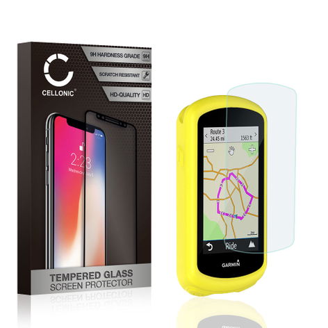 Protective Case for Garmin Edge 1030, 1030 Plus – Yellow, Silicone from CELLONIC