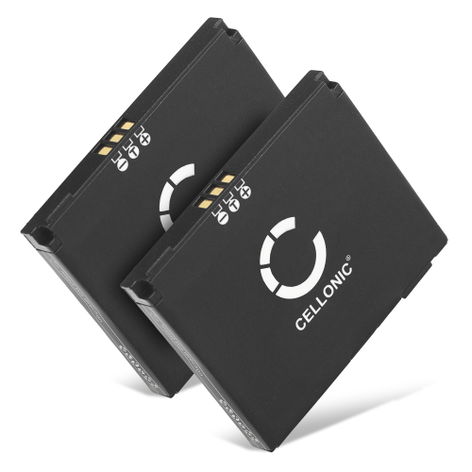 2x Battery for Becker Map Pilot; HJS 100 338937010208 (900mAh, 3.7V) from subtel