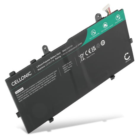 Battery for ASUS Vivobook Flip 14 TM420 C21N1714 (4900mAh, 7.6V) from CELLONIC