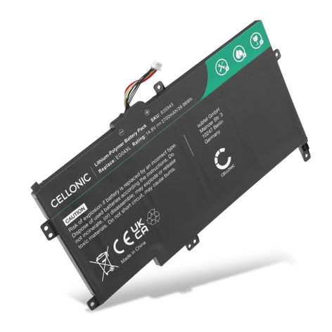 Battery for HP Envy 6, Sleekbook 6, 6T, 6T-1200, 6Z-1000 HSTNN-DB3T / EG04060XL (2700mAh, 14.8V) from CELLONIC
