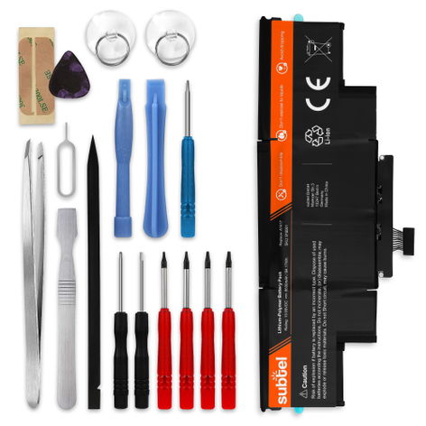 Battery for Apple ME664LL/A; MC975LL/A; MC976LL/A; MD831LL/A A1417 (8600mAh, 10.95V) + Tool-kit from subtel