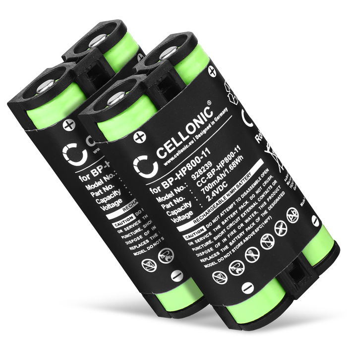2x Battery for Sony MDR-RF995, MDR-RF995RK, WH-RF400 BP-HP800-11 (700mAh, 2.4V) from CELLONIC