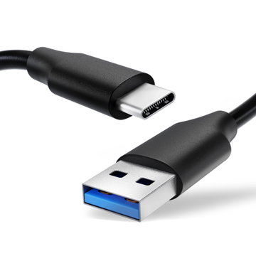 USB Controller Charger Cable for Sony DualSense Controller / PULSE 3D Wireless Headset 1,0m Long Fast Charging 3A Gaming Console Wire PVC - Black