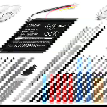 Battery for Garmin DriveSmart 5 55 65 Dash Cam 35 - 361-00056-08 750mAh + Tool-kit, Replacement battery