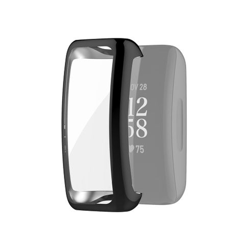 Protective Case for FitBit Inspire 2 – Transparent / Black, TPU from subtel