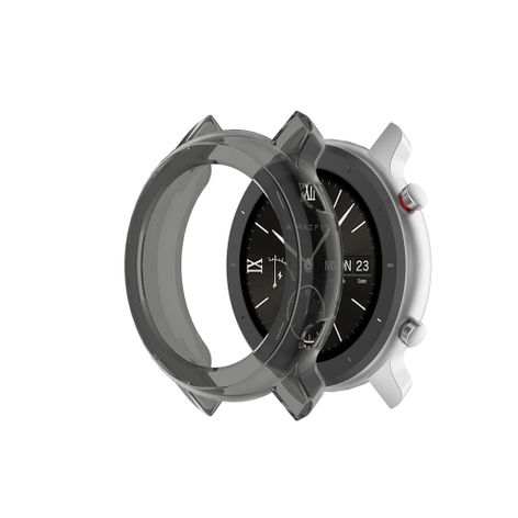 Protective Case for Amazfit GTR - 42mm – Transparent / Black, TPU from subtel