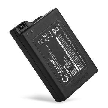 Battery for Sony PSP 1 (PSP-1000, 1001, 1002, 1003, 1004, 1005, 1006, 1007, 1008, 1010) PSP Fat 1800mAh from CELLONIC