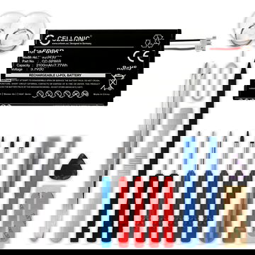 SP86R Battery for Sony PS Vita 2007 / PCH-2007 / PSV2000 Handheld Console Gaming Controller Battery Replacement - 2100mAh 3.6V - 3.7V Lithium Ion + Tool-kit