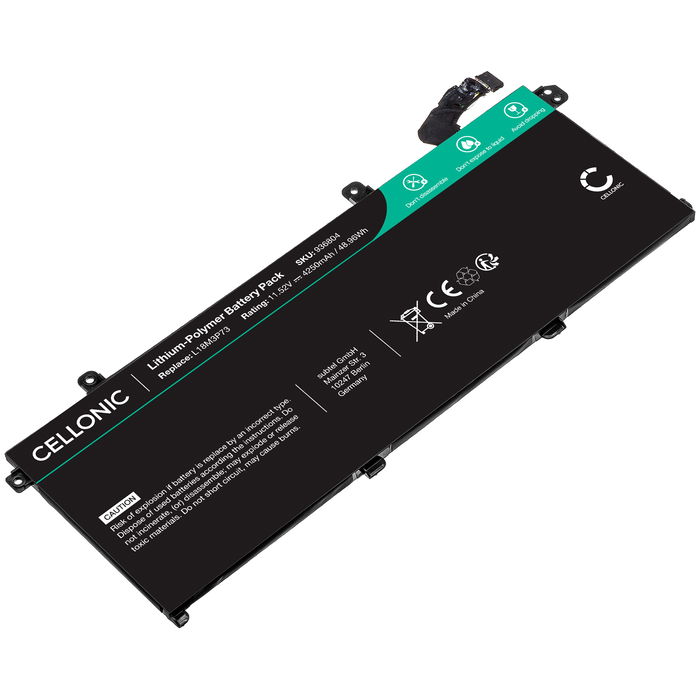 1x Battery for Lenovo ThinkPad T490, P14s Gen 1, T14 Gen 2, T495S, P14s Gen 2, P43s, L18M3P73, L18L3P73, 5B10W13905 11.52V 4250mAh from CELLONIC
