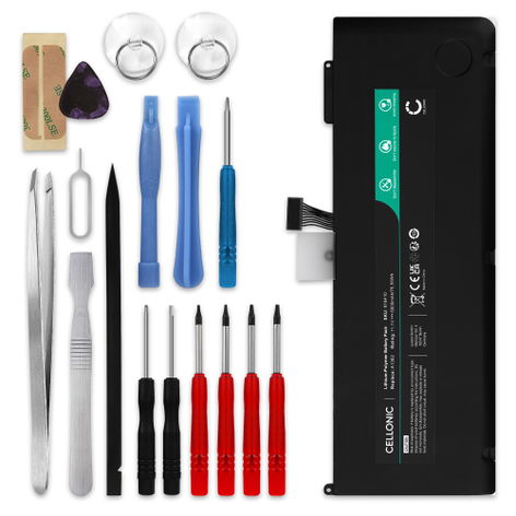 Battery for Apple MC721LL/A; MD103LL/A; MD104LL/A 020-7134-01/661-5844/A1382 (6900mAh, 10.95V) + Tool-kit from subtel