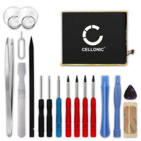 Battery for Amazon L5S83A; SX034QT; SX0340T 26S1014 (4650mAh, 3.7V) + Tool-kit from CELLONIC