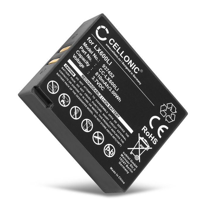 Battery for Eartec Hub Systems, UltraLITE, HUB LX600LI (810mAh, 3.7V) from CELLONIC