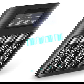 Battery for Fuji FinePix S4800 FinePix S8200 FinePix S2980 FinePix S9200, Instax Mini 8 wide 4x AA 2600mAh Camera Battery Replacement + Charger