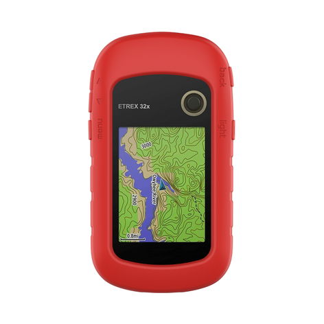 Protective Case for Garmin eTrex 32x, 10, 20, 22x, 30, 20x, 30x – Red, Silicone from subtel