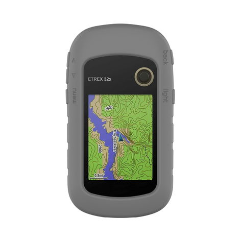 Protective Case for Garmin eTrex 32x, 10, 20, 22x, 30, 20x, 30x – Grey, Silicone from subtel