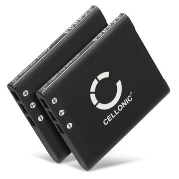 2x Battery for Casio Exilim EX-S200 Exilim EX-Z680 EX-Z690 EX-Z790 EX-ZS10 EX-ZS12 EX-ZS15 550mAh from CELLONIC