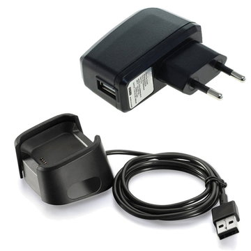 subtel System Connector Smart Watch Charger for FitBit Versa 1 / Versa 1 Lite / Versa 1 SE GPS Fitness Tracker Smart Band Charging Cable and Plug UK Adapter Lead + USB Cable