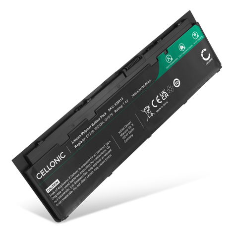 Battery for Dell Latitude E7240, E7250, 12 7000, 12 E7250 VFV59, W57CV, WD52H (5600mAh, 7.4V) from CELLONIC