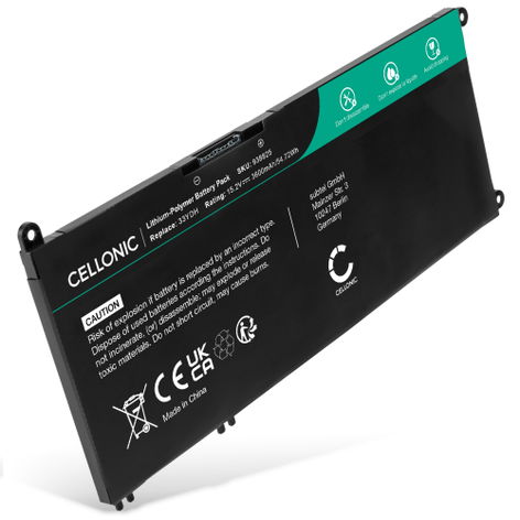 Battery for Dell G3 15, 15 3579, 17 3779; Latitude 3490; Inspiron 15 7577, 7577 (3600mAh, 15.2V) from CELLONIC