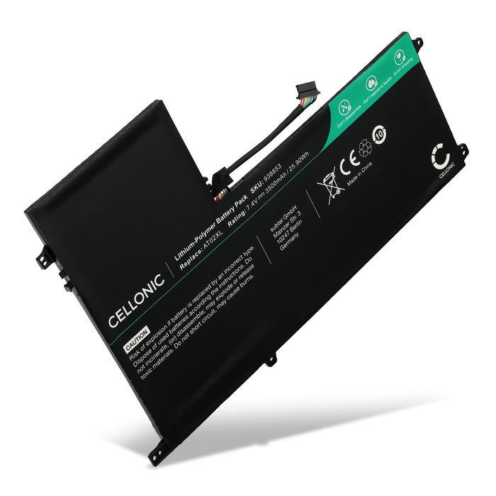 Battery for AT02XL , HP ElitePad 900, ElitePad 900 Gen 1, 99TA026H, J5N62UT 7.4V 3500mAh from CELLONIC