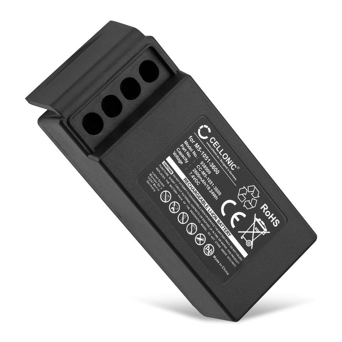 Battery for Cavotec M9-1051-3600 EX, MC-3, MC-3000, M5-1051-3600 (Version 2) M5-1051-3600 (2600mAh, 7.4V) from CELLONIC