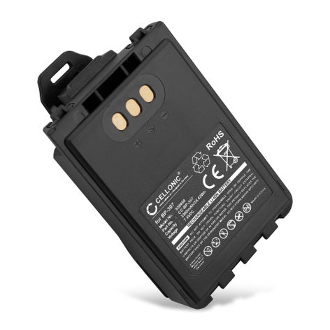 Battery for Icom IC-705; ID-31E; ID-51E; ID-52E; IP-100H BP-307 (3300mAh, 7.4V) from CELLONIC