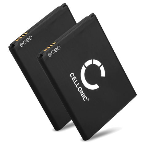 2x Battery for Samsung GT-I9301 Galaxy S3 Neo; GT-i9300 Galaxy S3 EB-L1G6LLA (2100mAh, 3.8V) from CELLONIC