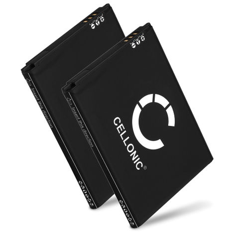 2x Battery for Samsung GT-I8260 Galaxy Core Li-Ion 3.7V (1800mAh, 3.7V) from CELLONIC