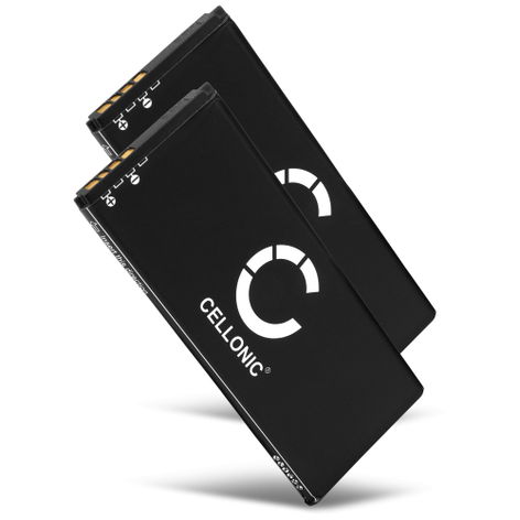 2x Battery for Alcatel Pixi 4 (4) / Pixi 4-4 (4034 / 4034D) TLi015M1, TLi015M7 (1200mAh, 3.8V) from CELLONIC