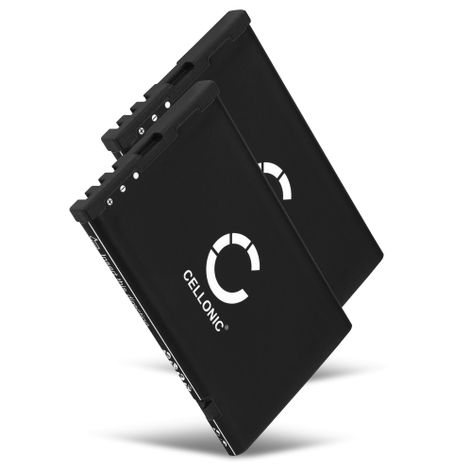 2x Battery for Bea-fon S210; S200 523455 1S1P (1100mAh, 3.7V) from CELLONIC