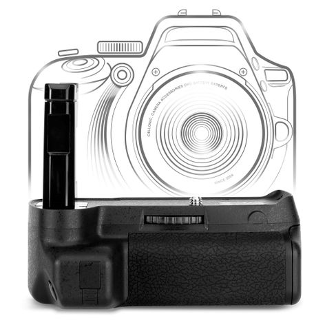MB-D3400 Battery Grip for Nikon D3400 – Vertical Portrait Grip for EN-EL14 Batteries from CELLONIC