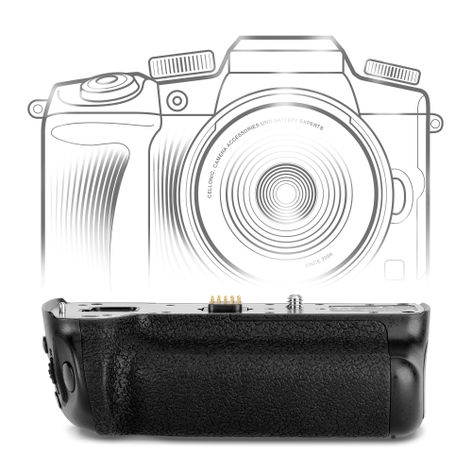 DMW-BGGH5 Battery Grip for Panasonic Lumix DC-GH5, DC-GH5 II – Vertical Portrait Grip for DMW-BLF19 Batteries from CELLONIC