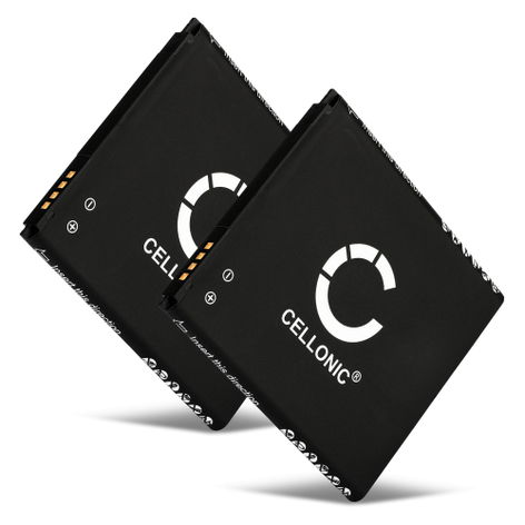 2x Battery for Samsung GT-I9295 Galaxy S4 Active B600BE (2600mAh, 3.8V) from CELLONIC
