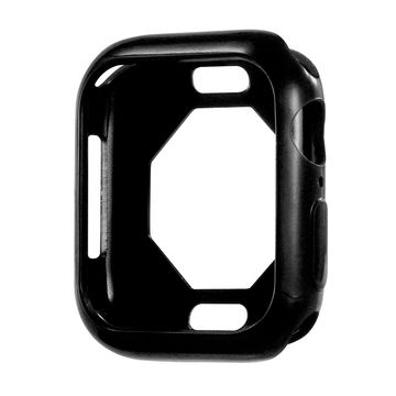 subtel Protective Case for Apple Watch 7 - 45mm Fitness Tracker GPS Smart Watch Cover Smartwatch Corner Edge Protector Bumper Case Frame - Black