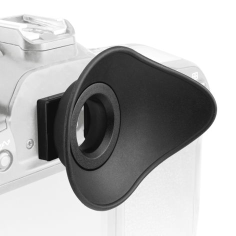 Viewfinder Eyecup for Canon EOS 1000D, 100D, 200D, 3000, 40D, 450D, 500D – Plastic Black Replacement Eyepiece Cushion from CELLONIC