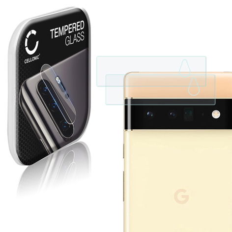 2x Lens Protector for Google Pixel 6 Pro – Glass (9H hardness) from CELLONIC