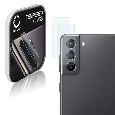 2x Lens Protector for Samsung Galaxy S21 (SM-G991) – Glass (9H hardness) from CELLONIC