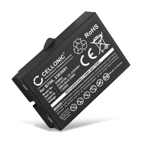 Battery for Ikusi TM62; TM60; TM61 BT06 (600mAh, 7.2V) from CELLONIC