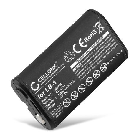 Battery for Rode VideoMic Pro Plus; Performer TX-M2 LB-1 (1300mAh, 3.7V) from CELLONIC