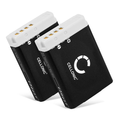 2x Battery for Canon PowerShot G7 X, SX740 HS, SX620 HS, G5 x (1120mAh, 3.7V) from CELLONIC