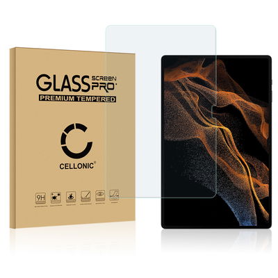 CELLONIC Screen Protector for Samsung Galaxy Tab S8 ultra X906B Tablet Screen Cover Film - 2.5D 0,33mm Full Glue 9H Tempered Glass Display Screen Guard Crystal Clear