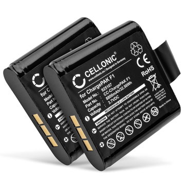 2x ChargePAK F1, F1 Battery for PURE Avalon N5 / Evoke D4, D6, F4, H4, H6 Prestige, Jongo S3/S3X, S340b, Sensia 200D Connect 8800mAh Battery Replacement