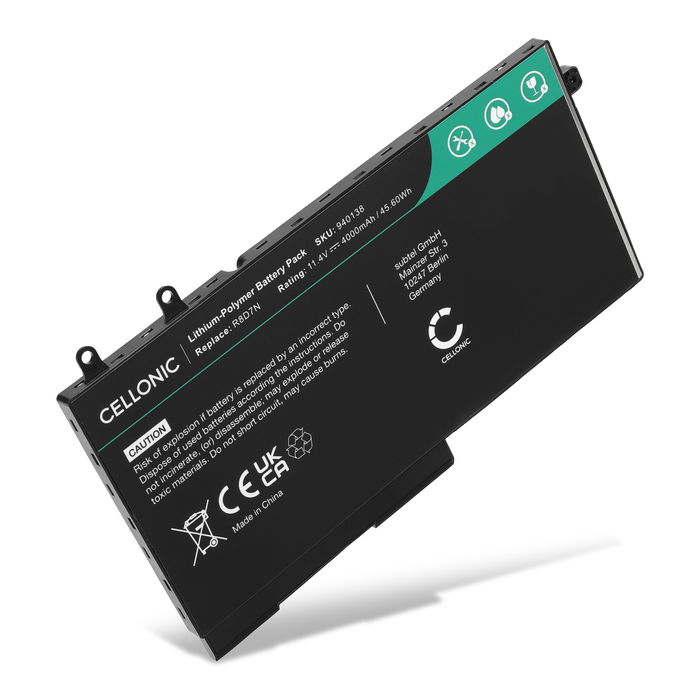 Battery for Dell Latitude 5400, 5401, 5501, 5511, 7506, 7591 11.4V 4000mAh from CELLONIC
